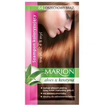 MARION dažantis šampūnas. Riešuto, 40ml