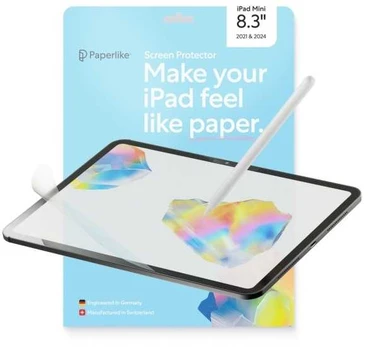 Paperlike 3 for iPad Mini (2021) - Screen protector for authentic paper feel and improved Apple Pieštukas performance - 2 pack