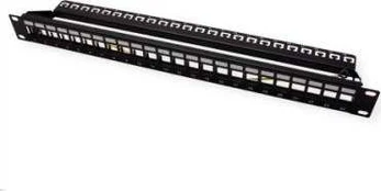 Roline ROLINE 19Zoll Keystone Patchpanel 24Port Cat6 screenedblack without module - 26.11.0360