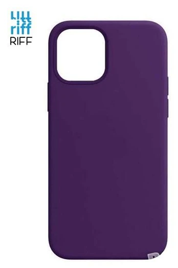 Riff Slim &amp; Soft Silicone Soft Back Cover Case for Apple iPhone 12 Mini Purple
