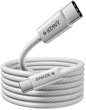 Įkrovimo laidas Anker USB-C / USB-C 240W (baltas)