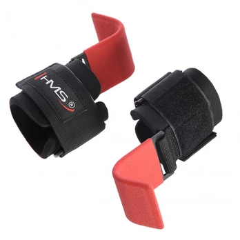 Sportinės riešinės HMS Training Hooks, Universalus, juoda/raudona