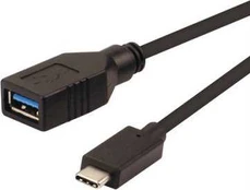 Roline USB-C – USB-A USB laidas 0,15 m juodas (11.02.9030)