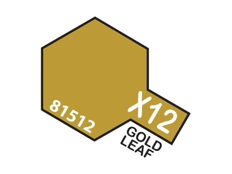 Tamiya X-12 Gold Leaf akriliniai dažai modeliams, 10 ml