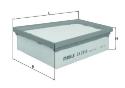 Oro filtras KNECHT LX2916 kaina