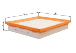 Oro filtras MAHLE LX1288 kaina