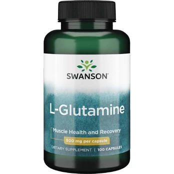 Swanson L - Glutaminas 500mg 100 Kapsulių