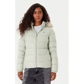Tommy Jeans Pūkinė striukė Basic DW0DW18312 Žalia Slim Fit
