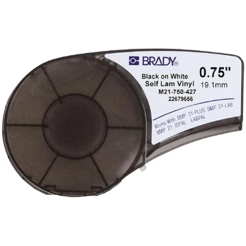 Brady Juodas on Baltas 4,26m x 19,05mm