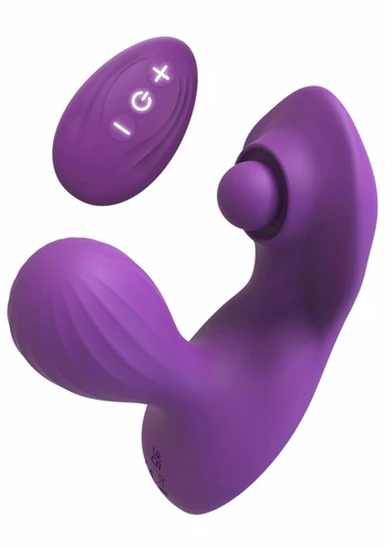Anal & Perineum Stimulator Remote Control, 9 Modes, USB, Black