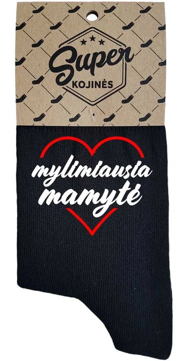 Moteriškos kojinės "Mylimiausia mamytė"