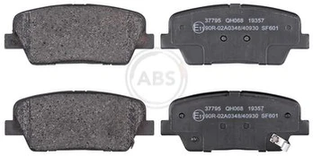 Stabdžių trinkelių rinkinys, diskinis stabdys A.B.S. 37795