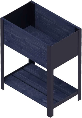 Upyard Paaugstināta dobe modern box58x36 melna