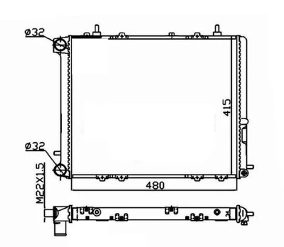 Variklio radiatorius NRF NRF 507352A