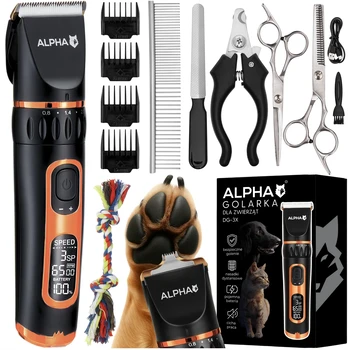 Gyvūnų kirpimo mašinėlė ALPHA, 10 dalių