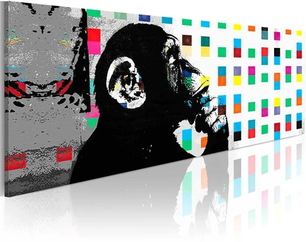 Artgeist Paveikslas - Banksy: The Thinker Monkey