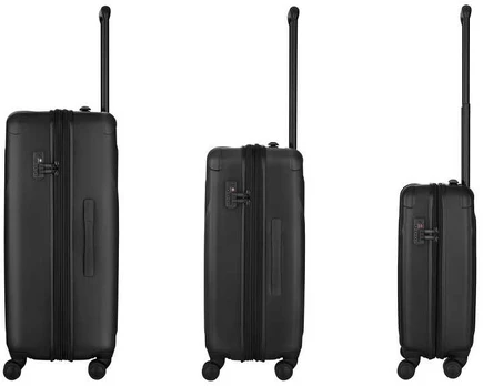 Kelioninis WENGER ORYSON HARDSIDE CASES 3pc Set S-M-L, Juodas