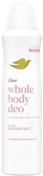 Dove Dezodorantas spray Whole Body Deo Raspberry & Rose 150 ml