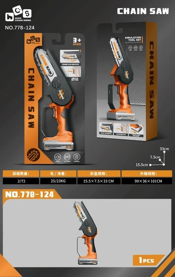 Hand Saw Orange and Black