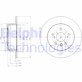 Stabdžių diskas DELPHI BG4268