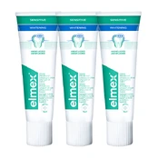 Elmex Sensitive Whitening (3 x 75 ml) - Whitening toothpaste for sensitive teeth kaina