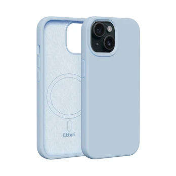Dėklas Telforceone Etteri Silicone Mag case for iPhone 14 6,1' light mėlynas