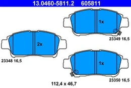 ATE 13.0460-5811.2 Brake pad set