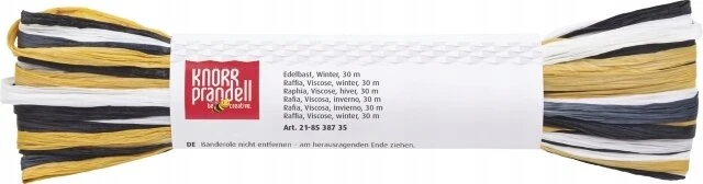 Rafija 30 m, 3 spalvos: juoda, balta, smėlio