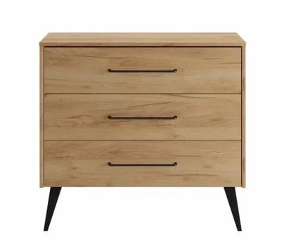 Komoda Pinio Retro, ruda, 52 cm x 100 cm x 92 cm