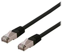 DELTACO S/FTP Cat6 patchkabel, LSZH, 10m, Juodas