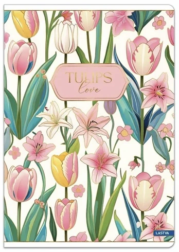 Sąsiuvinis A4 52lap. 80g TULIPS linija
