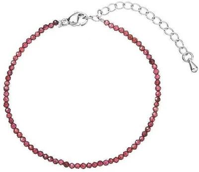 Evolution Group Beaded bracelet with red garnets 43055.3 garnet