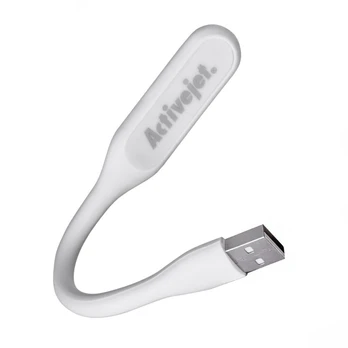 Activejet USB LED computer lamp Baltas