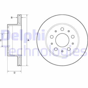 Stabdžių diskas DELPHI BG4796C