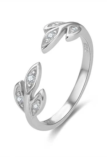 Beneto Charming sidabrinis ring with zircons AGG474
