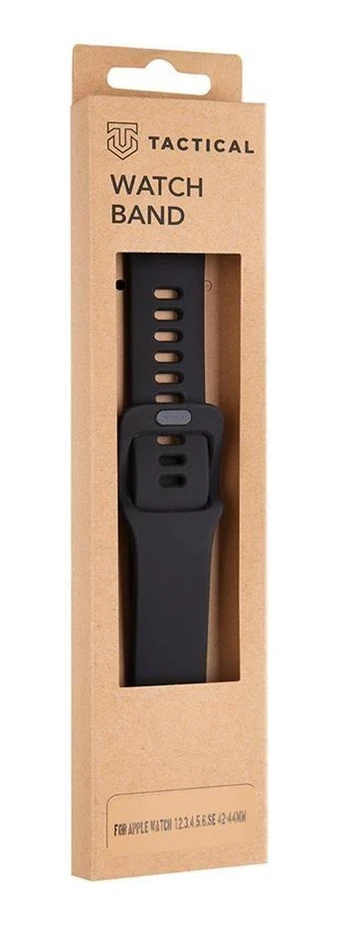 Dirželis Tactical Apple Watch 42mm / 44mm Silicone Band with Buckle Black