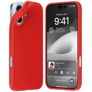 Dėklas Mercury Soft iPhone 16 Plus 6.7" raudona|red