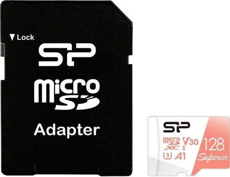 Silicon Power memory card microSDXC 128GB Superior A1 + adapter