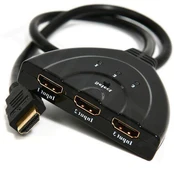 Gembird DSW-HDMI-35, 3x input, 1x output HDMI portų adapteris, 0.5m kaina
