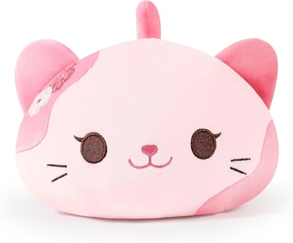 Minkštas pliušinis žaislas katė, 30 cm, rožinė