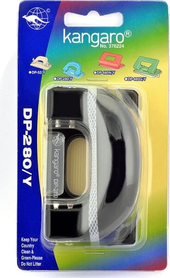 Kangaro Dp-280y metalinis perforatorius, 11 lapų, juodas