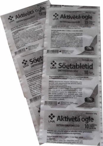Aktyvinta anglis tabletėmis 260 mg, N10
