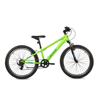 Children's bicycle S'COOL Xroc, 24" Neon Green/Ocean