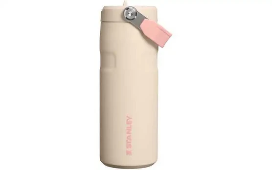 Gertuvė Stanley IceFlow™ Flip Straw 2.0 juomapullo, 470 ml, samppanja