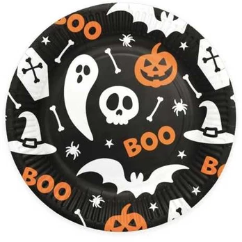 Party Deco Halloween Boo tallerkner