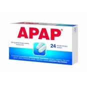 APAP 500 mg plėvele dengtos tabletės N24 kaina