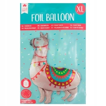 COOL PARTY folinis balionas - Lama, 95 cm