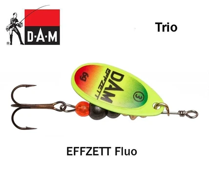 Sukriukė DAM effzett Fluo Trio 12 g