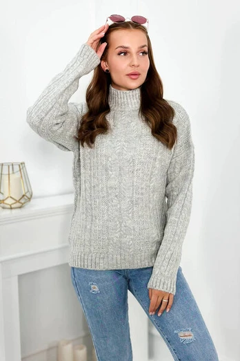 megztinis moterims pilkas, Universalus