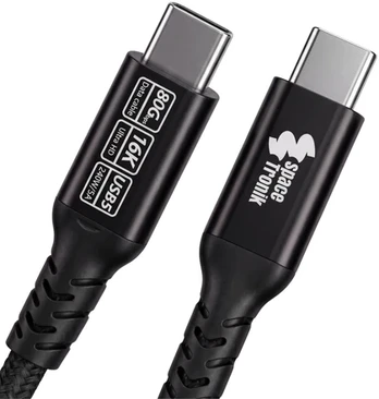 Spacetronik USB-C 5.0 kabelis 80 Gbit/s 1,5 m